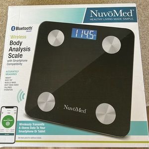 NuvoMed - Bluetooth Body Fat Digital Scale - Black